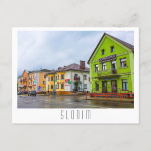 Architektur der Stadt Belarus Slonim Postkarte