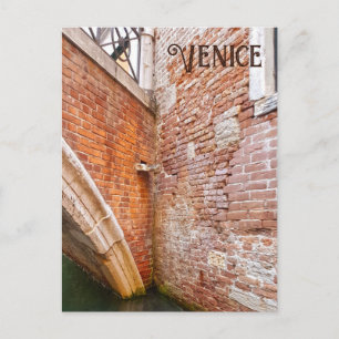 Architektur der venezianischen Ziegelmauer Postkarte
