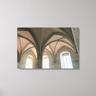 Architektur des Papstpalastes Leinwanddruck