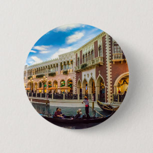 Architektur des Venetian Las Vegas Gondelkanals Button