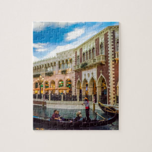 Architektur des Venetian Las Vegas Gondelkanals Puzzle