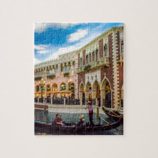 Architektur des Venetian Las Vegas Gondelkanals Puzzle