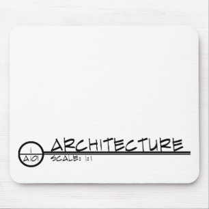 Architektur, die Titel Mousepad zeichnet (dunkel)