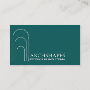 Architektur Geometrie Innenarchitektur Designer gr Visitenkarte