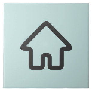 Architektur-Haus-Symbol für Immobilien Fliese