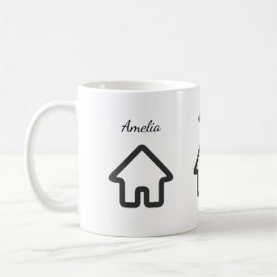 Architektur-Haus-Symbol für Immobilien Kaffeetasse