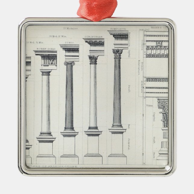 Architektur I: Aufträge der Architektur Ornament Aus Metall (Vorne)