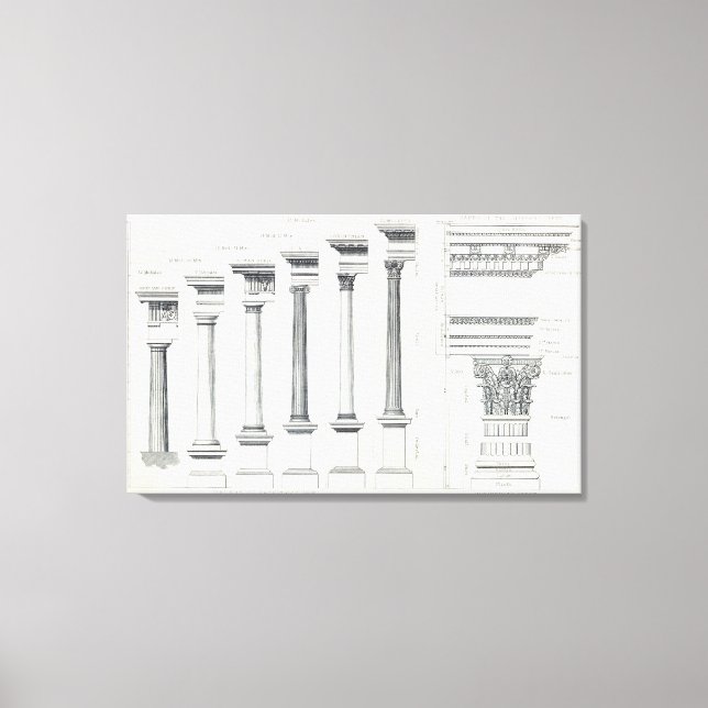 Architektur I: Bestellungen der Architektur Leinwanddruck (Vorderseite)