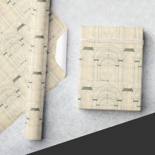 Architektur im Vintage-Stil, Renaissance-Bogen-Per Geschenkpapier