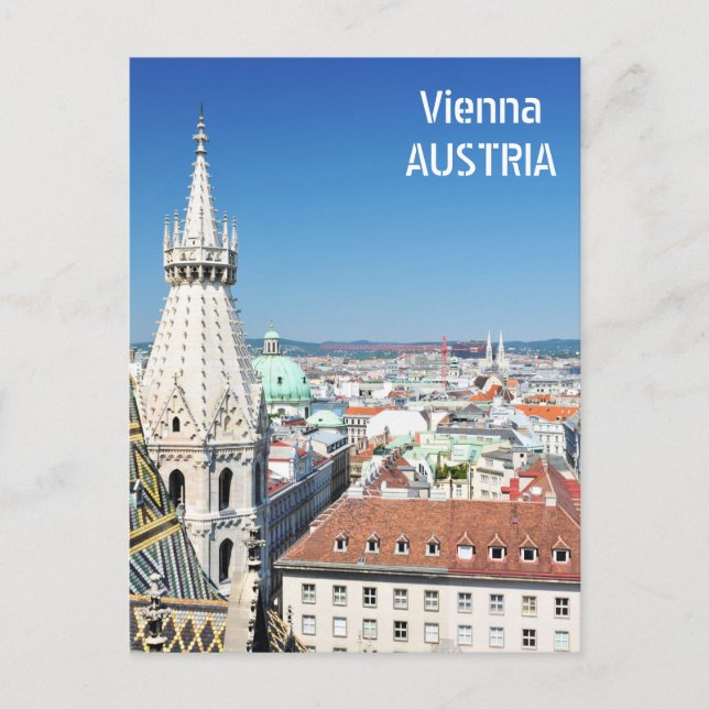 Architektur in Wien, Österreich Postkarte (Vorderseite)