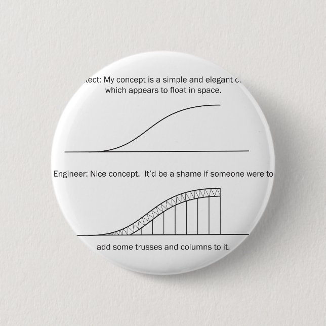 Architektur/Ingenieur Button (Vorderseite)