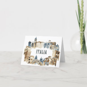 Architektur Italiens Dankeskarte