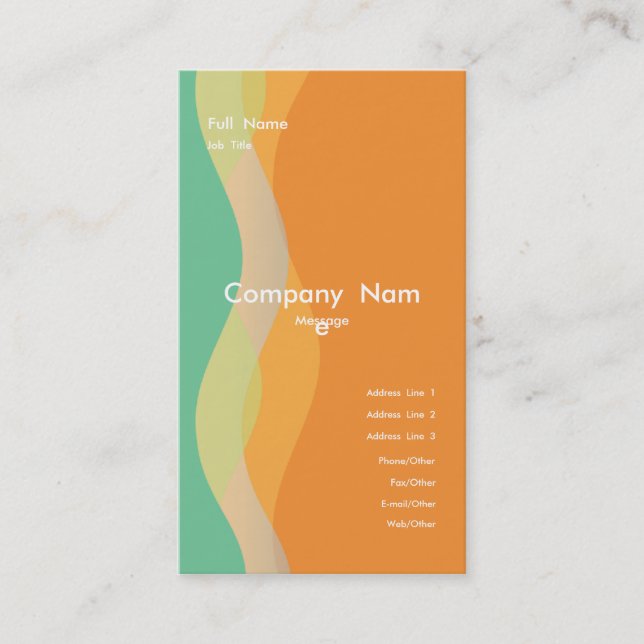 Architektur, Lebensraum-Karte Visitenkarte (Vorderseite)