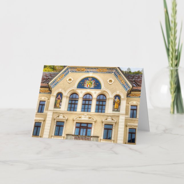 Architektur Liechtensteins Karte (Vorderseite)