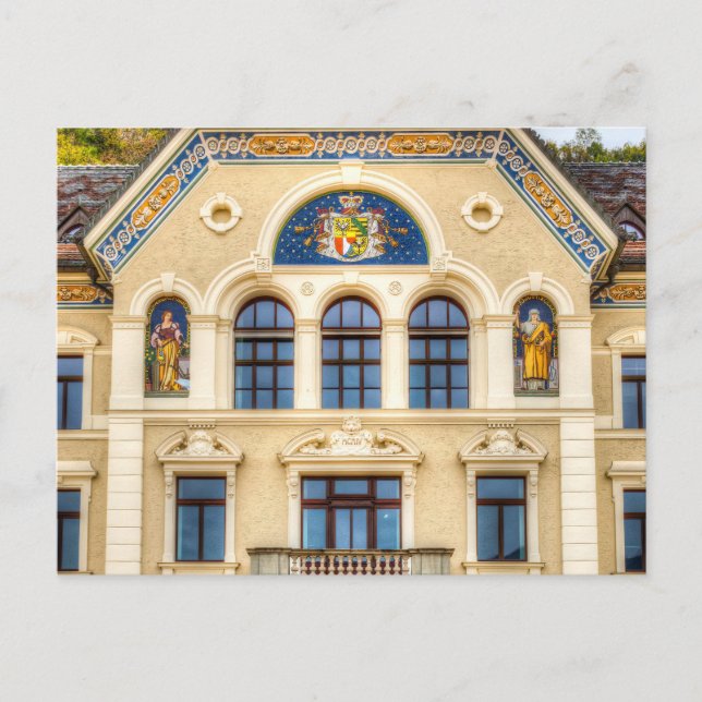 Architektur Liechtensteins Postkarte (Vorderseite)