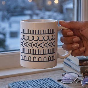 Architektur-Linienkunst Cobalt Weihnachten Fried Kaffeetasse