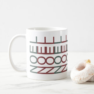 Architektur-Linienkunst | Nordisches Weihnachten N Kaffeetasse