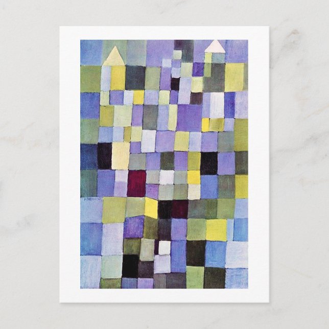 Architektur, Paul Klee Postkarte (Vorderseite)