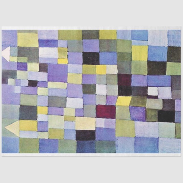 Architektur, Paul Klee Seidenpapier (Vorderseite)