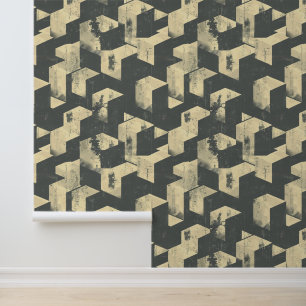 Architektur Platz 3D Haus Illusion modern Tapete