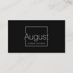 Architektur und Design Business Card Visitenkarte