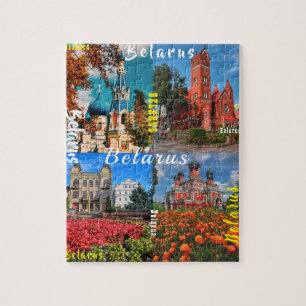 Architektur von Belarus Minsk Grodno Brest Borisov Puzzle