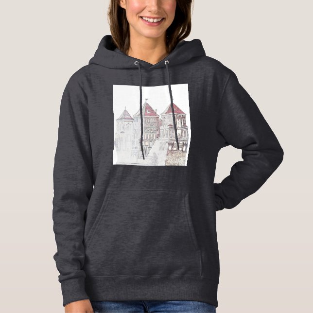 Architektur von Belarus Mir Hoodie (Vorderseite)