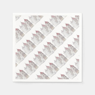 Architektur von Belarus Mir Serviette