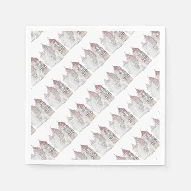 Architektur von Belarus Mir Serviette (Vorderseite)