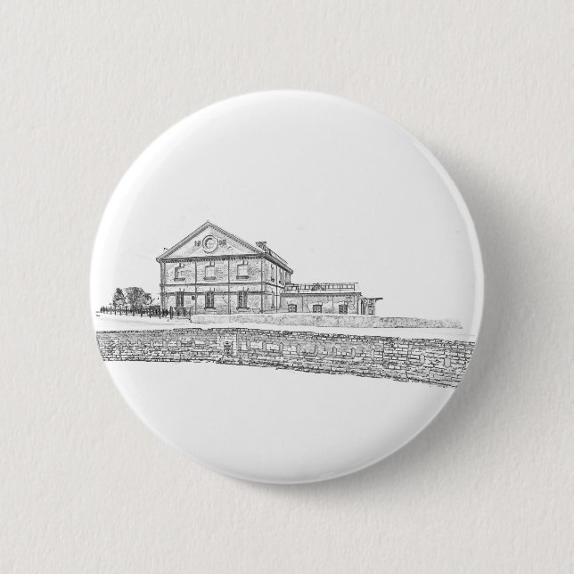 Architektur von Belarus Orsha Button (Vorderseite)
