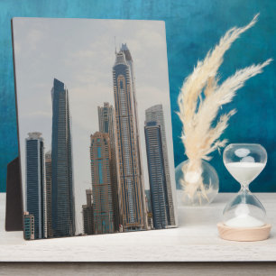 Architektur von Dubai Marina Fotoplatte