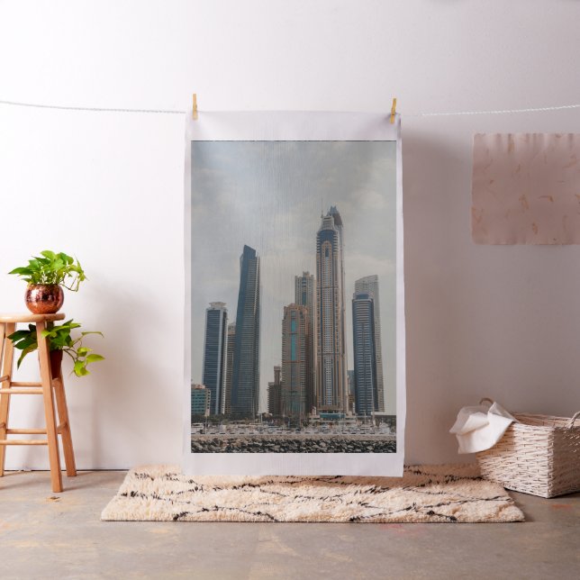 Architektur von Dubai Marina Stoff (Beispiel)