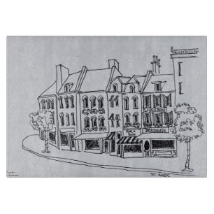 Architektur von Saint-Omer, Frankreich Schneidebrett