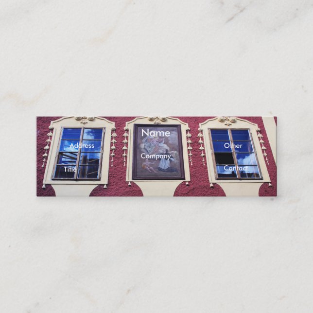 Architektur von Windows I Mini Visitenkarte (Vorderseite)