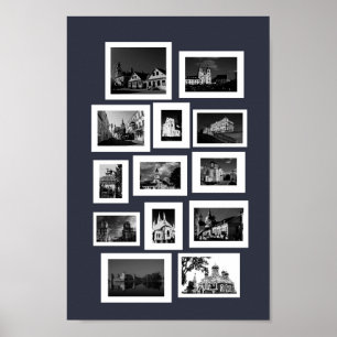 Architektur Weißrussland Minsk Grodno Vitebsk Bres Poster