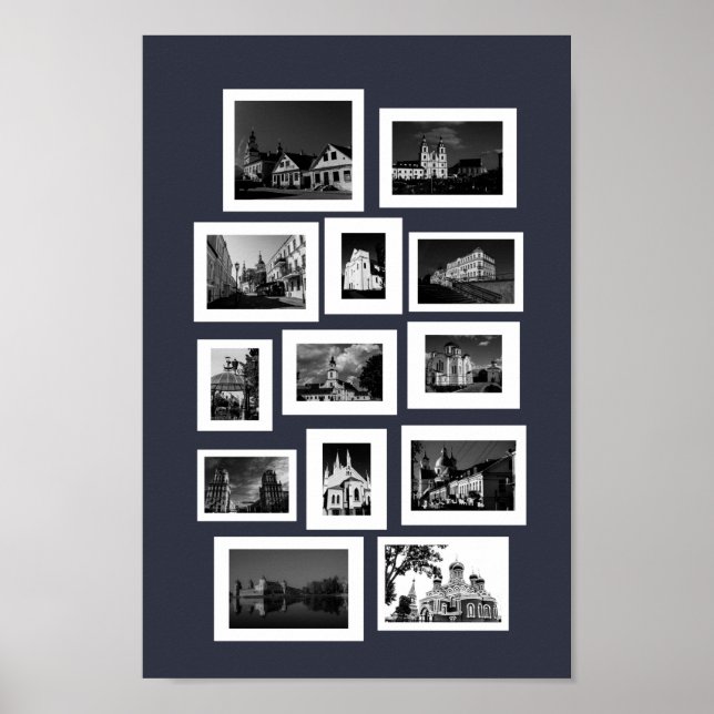 Architektur Weißrussland Minsk Grodno Vitebsk Bres Poster (Vorne)