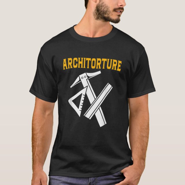 Architekturarchitektin Funny Architecture Studente T-Shirt (Vorderseite)