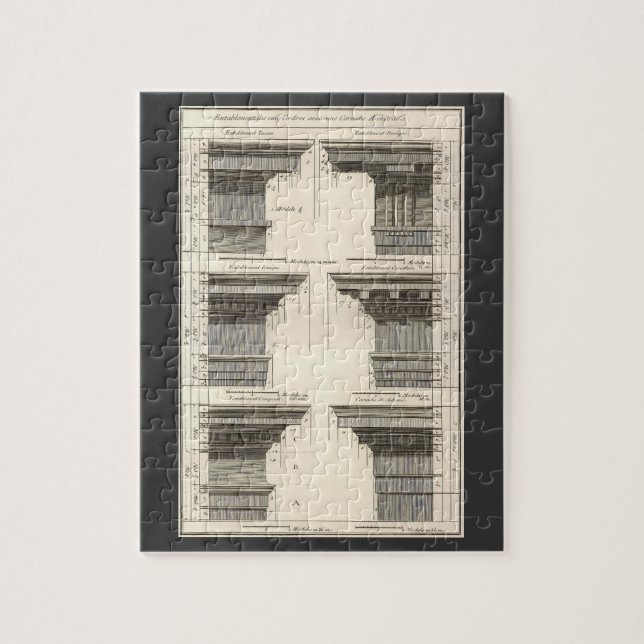 Architekturaufträge, Vintage Unternehmungen Puzzle (Vertikal)