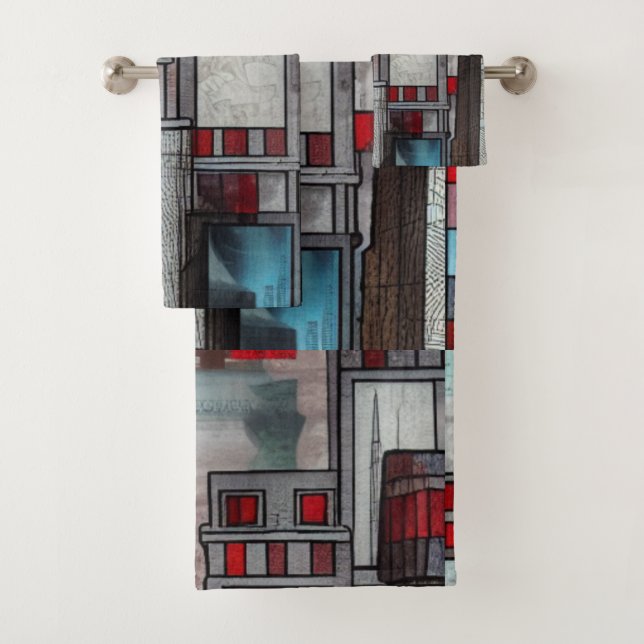 Architekturbeeindruckungen Badhandtuch Set (Insitu)