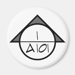 Architekturbezugssymbol-Magnet (dunkel) Magnet