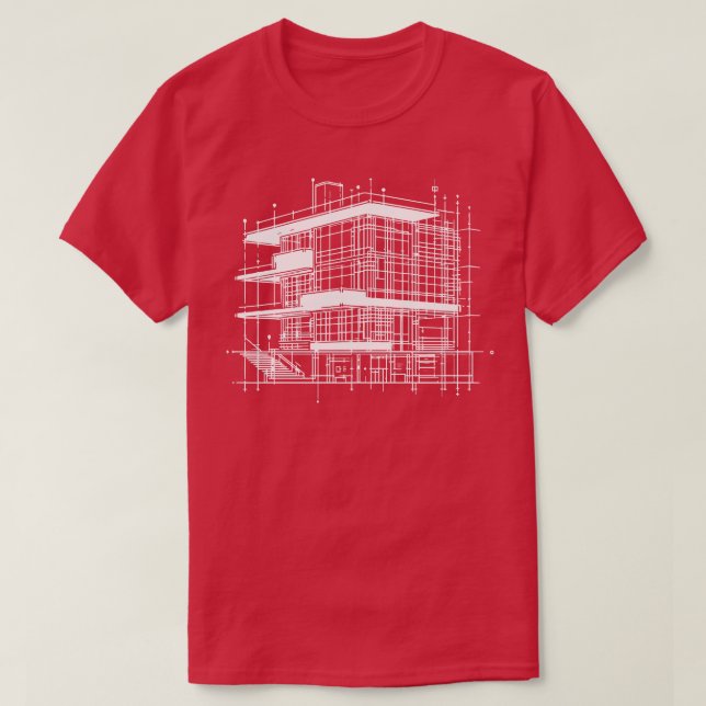 Architekturdesign T-Shirt (Design vorne)
