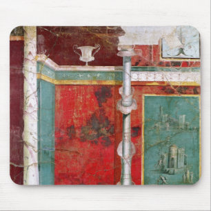 Architekturdetail mit einer Landschaft Mousepad