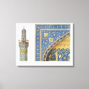 Architekturdetails vom Mesdjid-i-Shah, Isf Leinwanddruck