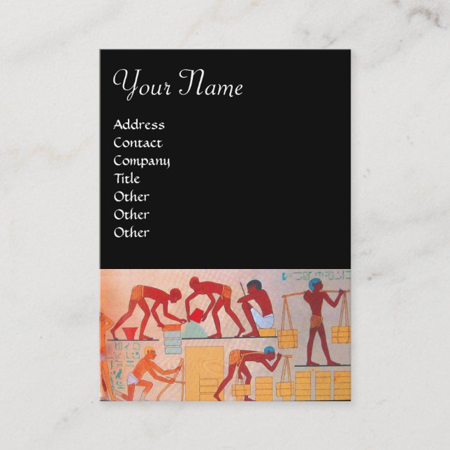 ARCHITEKTURELLE BAUUNG Gelb, schwarz Visitenkarte (Vorderseite)