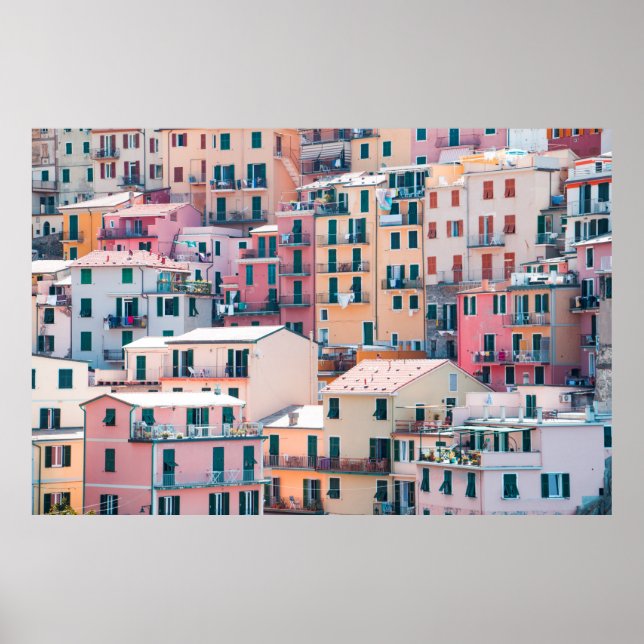 ARCHITEKTURELLE FOTOGRAFIE VON KONKRETEN HÄUSERN POSTER (Vorne)