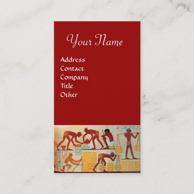 ARCHITEKTURELLER BAU Rot-Gelb-Orange Visitenkarte (Vorderseite)