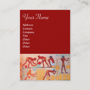 ARCHITEKTURELLER BAU Rot-Gelb-Orange Visitenkarte