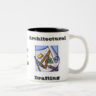 Architekturentwurf Zweifarbige Tasse