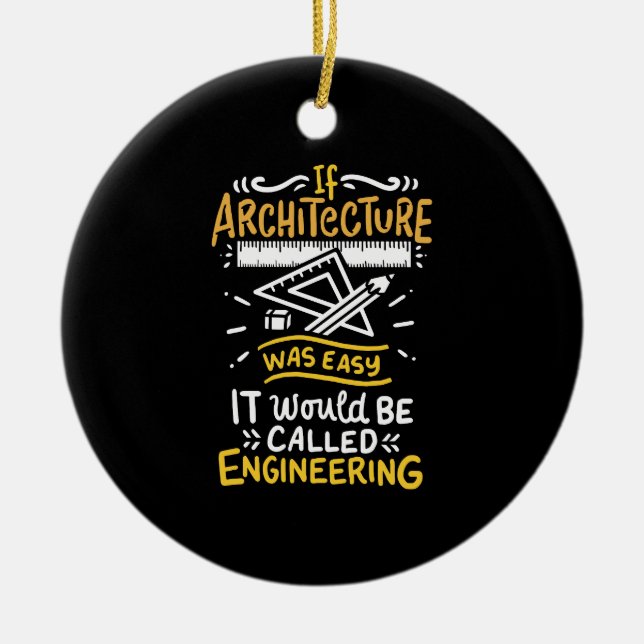 Architekturgeschenke Keramik Ornament (Vorne)