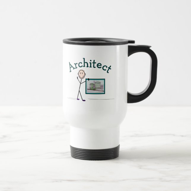 Architekturgeschenke - Personaldesign aufheben Reisebecher (Rechts)